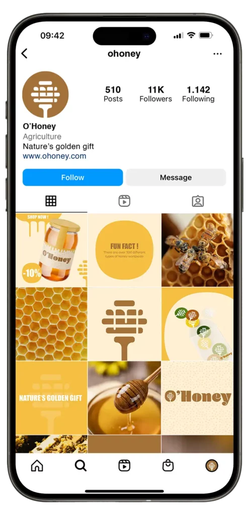 Compte Instagram O'Honey